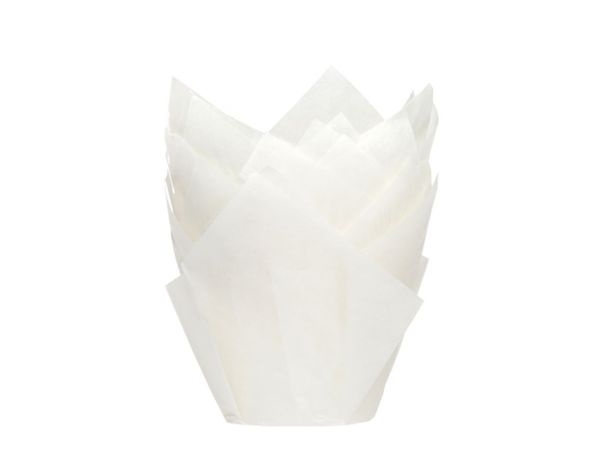 House of Marie Muffin Tulips weiß 36 Stück