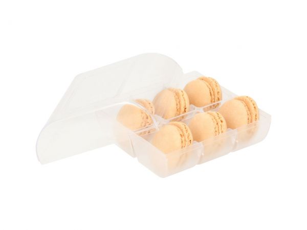 Macaron-Schalen 12 Stück champagner in 6er Verpackung transparent