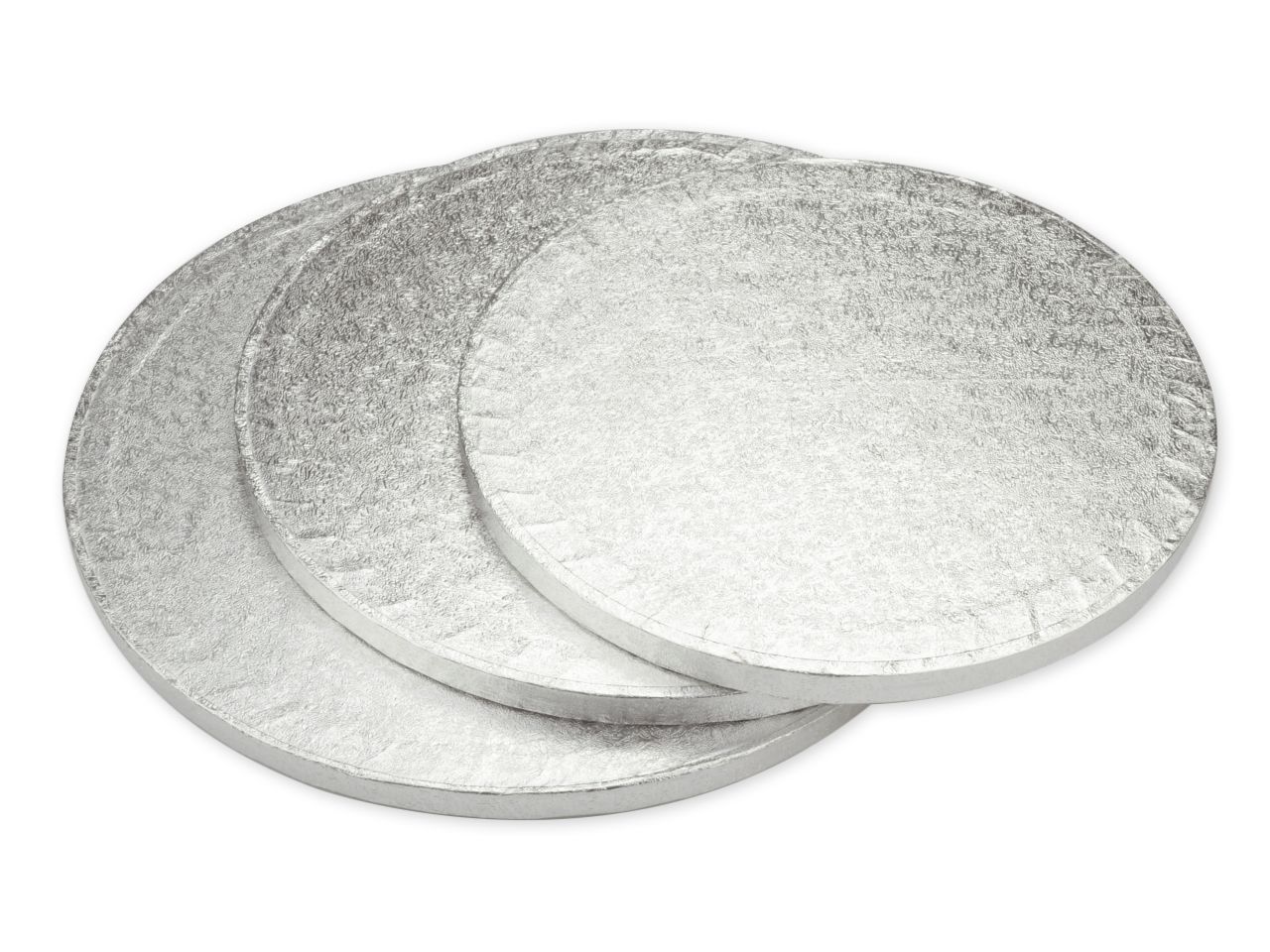 Silberne Cakeboards, Durchmesser 30 cm